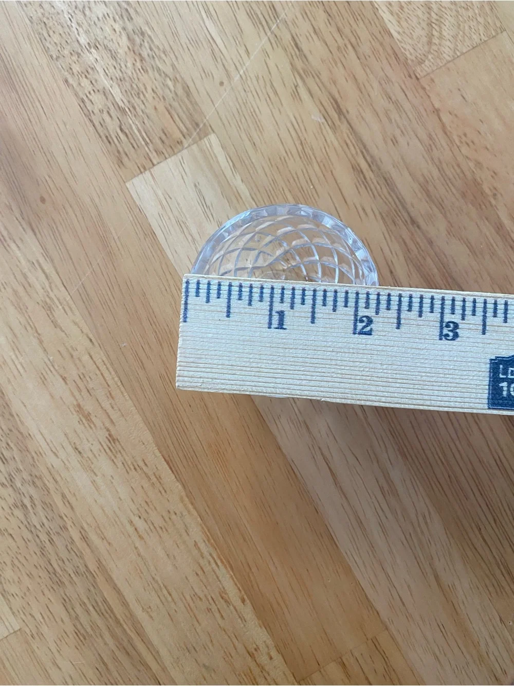 Small Crystal Rounded Trinket Dish Vanity Jar 3.5” Tall Pointed Top